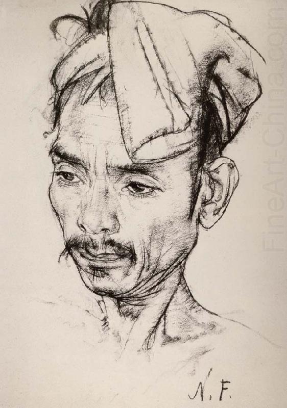 Nikolay Fechin Portrait of man china oil painting image